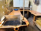 OUTDOOR Wood Kitchen set up